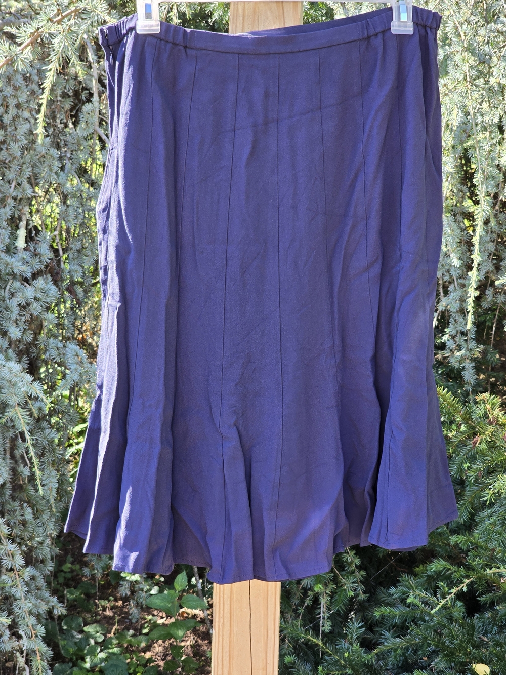 Talbots Deep Navy A-Line Skirt